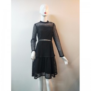 LADIES LACE DRESS I SVART JLWD0038