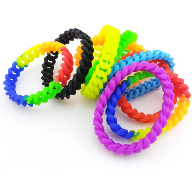 Silikonflätade armband