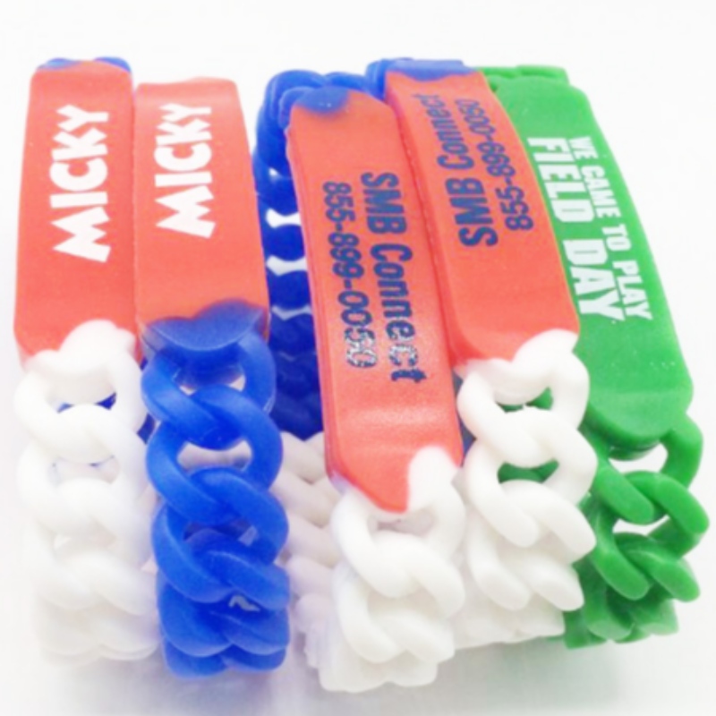 Silikonflätade armband