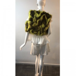 DAMENS DUBBELFÄRG FUR GILET RLWF0010