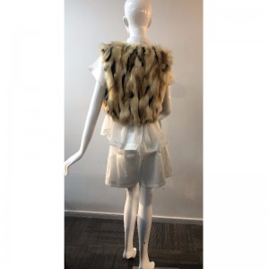 LADIES FÄRG KORT FUR GILET RLWF0013
