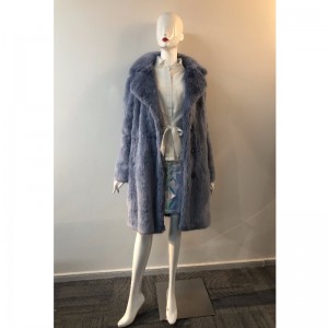LADIES FAUX FUR COAT I PURPLE RLWF0022
