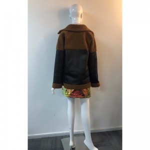 LADIES PU-JACKA MED BORG TRIM RLWPJ0031