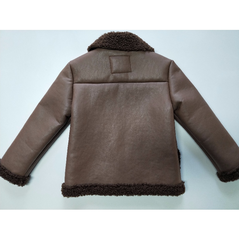 BARNS BRUN PU JACKA RLCPJ0001N