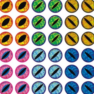 Fiske lokka öga, epoxy kupoligt fisköga