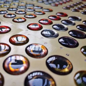 Fiske lokka öga, epoxy kupoligt fisköga