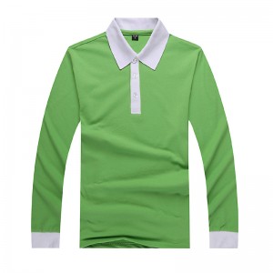 Långärmad skjorta med kontrastkrage