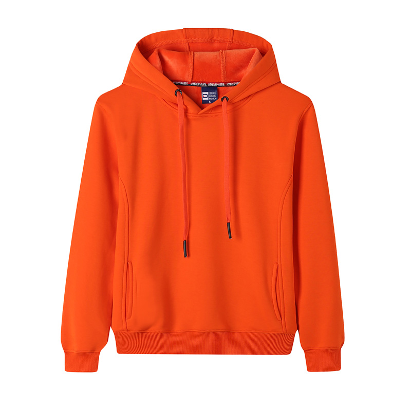 # 8015-Uni Color Fleece Hooded Sweatshirt