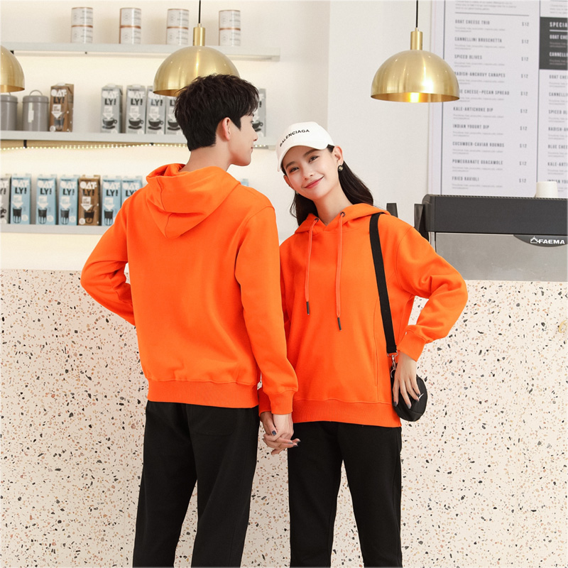 # 8015-Uni Color Fleece Hooded Sweatshirt