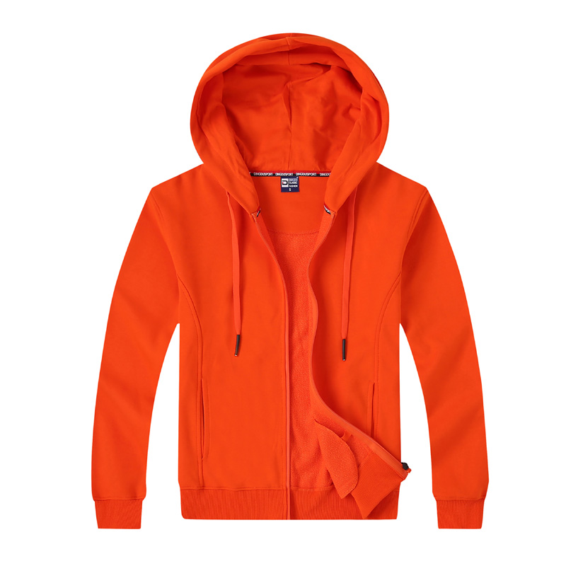 # 8027-Full-Zip LightWeight Uni Color Hooded Jacket