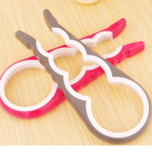 Silikon korkskruv multifunktionell fyra-i-ett-flasköppnare hushållssäkerhetsburk öppnare anti-slip och flasköppnare