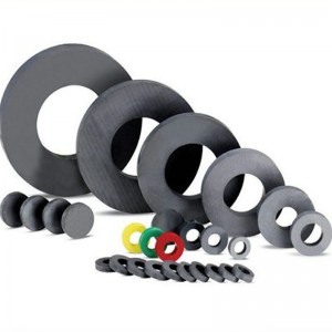 Permanent ringferritmagnet för DC takfläkt