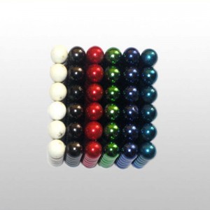 Anpassad storlek N35 pedagogisk NdFeB Färgglad magnetsfär