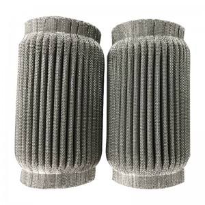 50Micron rostfritt stål veckat vattenfilterljus