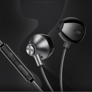 Bekväm bärande dynamisk stereo HiFi trådbundna hörlurar