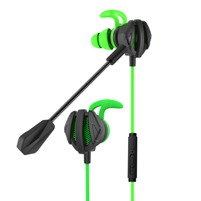 E-sport med mikrofonplugg och spela spel headset in-ear mobiltelefon dator universella kabel hörlurar