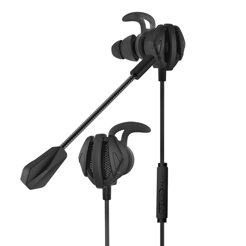 E-sport med mikrofonplugg och spela spel headset in-ear mobiltelefon dator universella kabel hörlurar