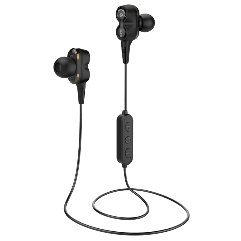 Ny Dual Dynamic Driver Sport Stereo Ljudkvalitet HiFi Trådlös Bluetooth-hörlurar