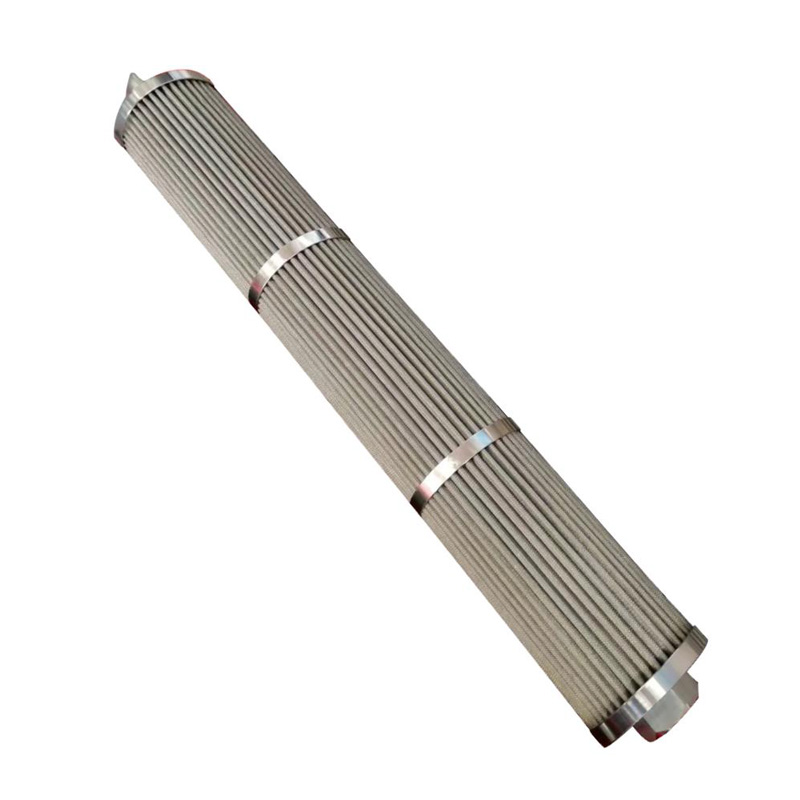 Rostfria veckade smältfilter