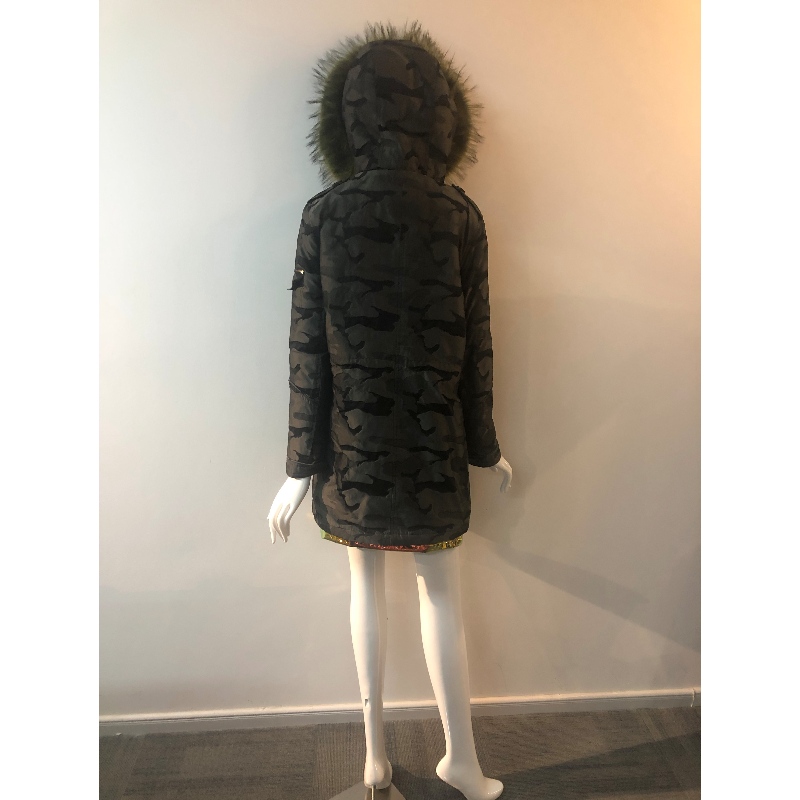 LADIES 'CAMO HOODED COAT RLWPC0042