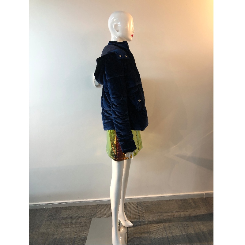 LADIES VELVET PUFFER COAT RLWPC0044