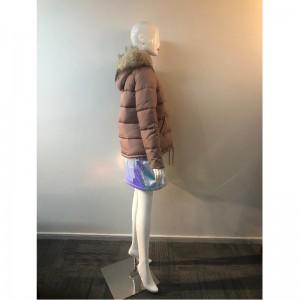 LADIES CHAMPAGNE HOODED COAT RLWPC0061