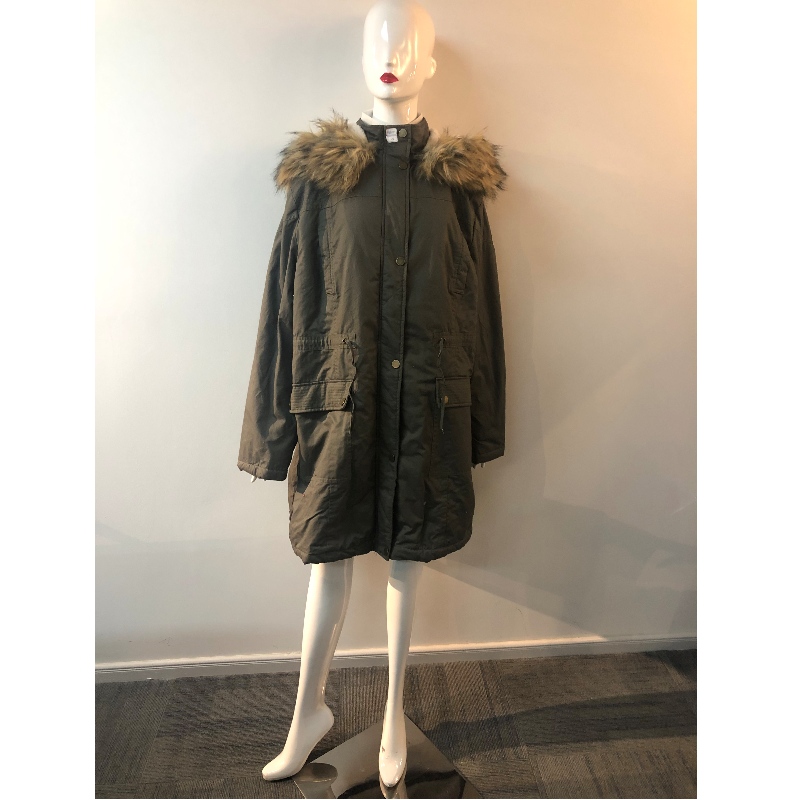 LADIES MÖRKGRÅ PADDED COAT RLWPC0071