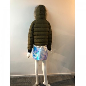 LADIES 'HOODED COAT I KHAKI RLWPC0085