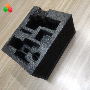 högkvalitativt anpassat mögelstanspaket epe inre skumdämpande färgglad epe-skuminsats för vinflaskförpackningsmaterial