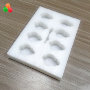 högkvalitativt anpassat mögelstanspaket epe inre skumdämpande färgglad epe-skuminsats för vinflaskförpackningsmaterial