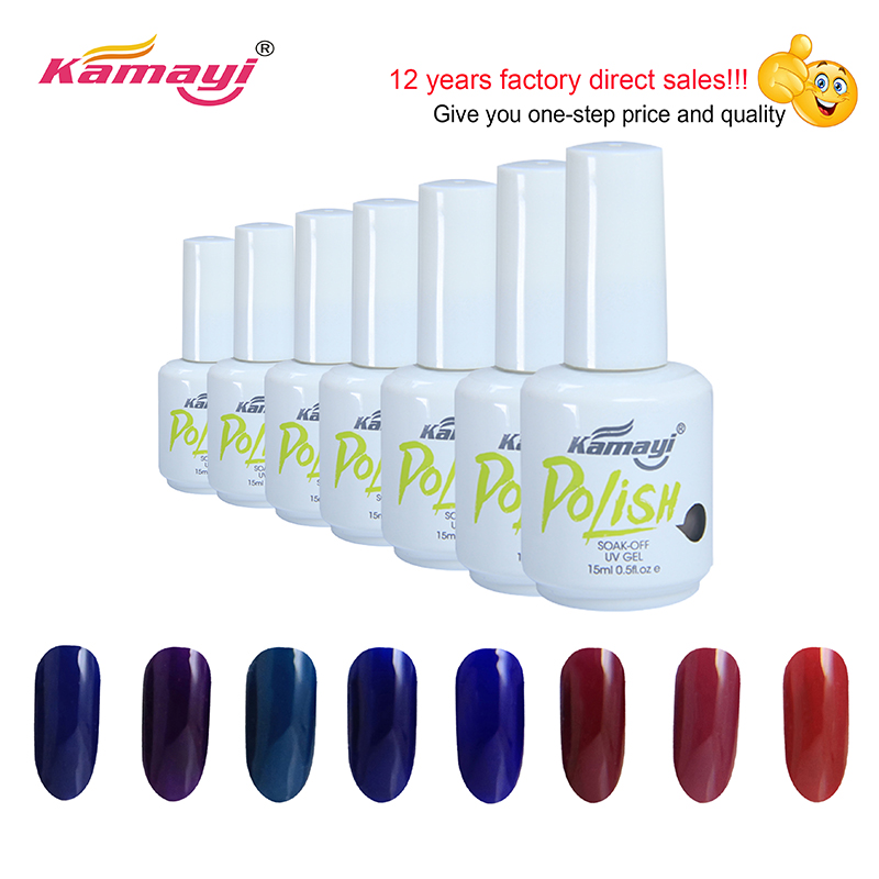 Kamayi Gel nagellack Råmaterial / 5gallon Bulk Uv Gel Polish / oem Gel Polish