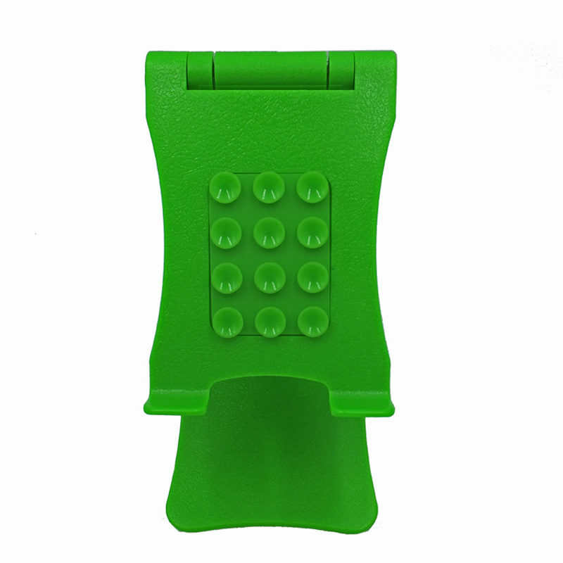 Grön justerbar hopfällbar silikon telefonhållare