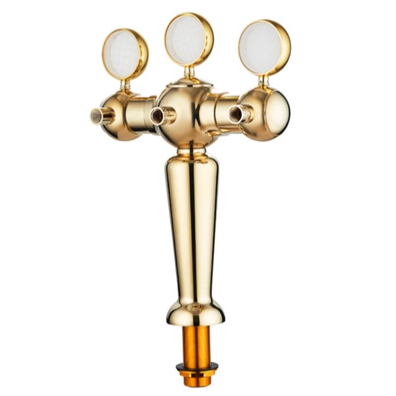 PVD Mässing 5 kranar Vase Shape Beer Tower för restaurang