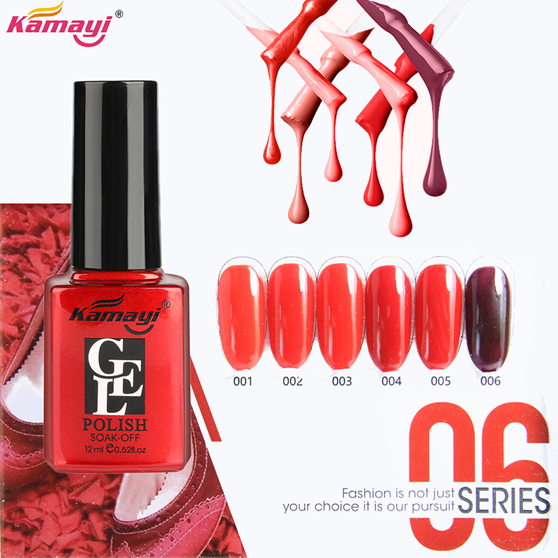 Kamayi Hot Sale 12 ml Professional Organic Uv Color Gel nagellack Grön stil Gel Polish för nagelkonst