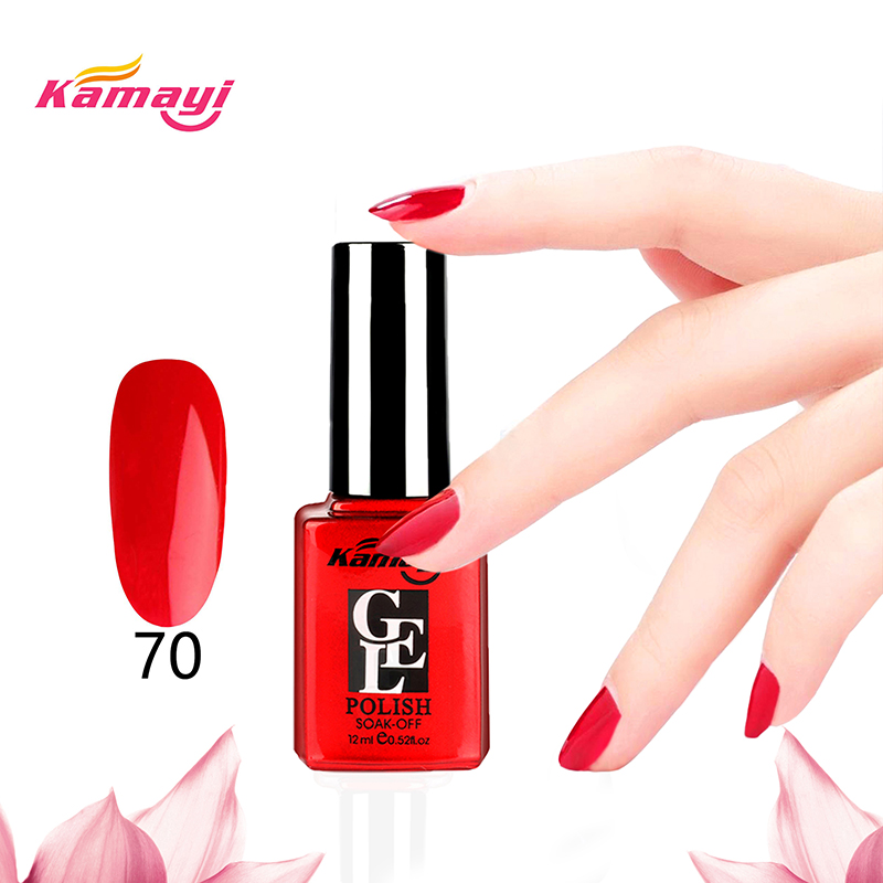 Kamayi Hot Sale 12 ml Professional Organic Uv Color Gel nagellack Grön stil Gel Polish för nagelkonst