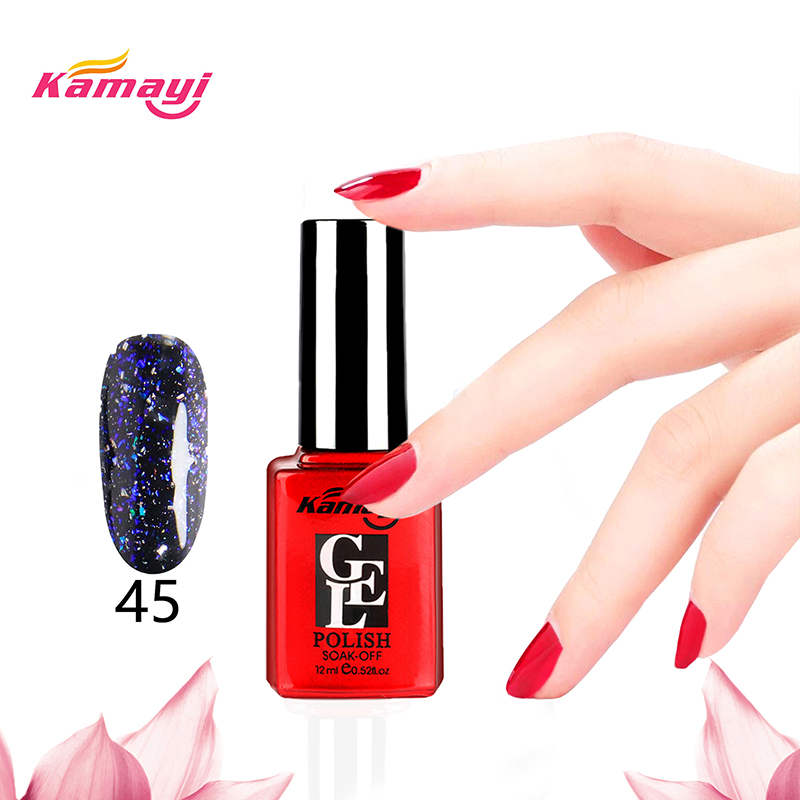 Kamayi 2019 heta försäljning nagellim färgglada yunjin nagellim 96-färg 12 ml 2019 heta försäljning nagellim