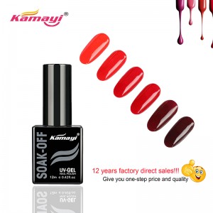 Kamayi 2019 nya billiga professionella nagellack blötlägg avfärgande Uv gel nagellack
