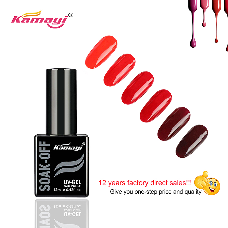 Kamayi 2019 nya billiga professionella nagellack blötlägg avfärgande Uv gel nagellack