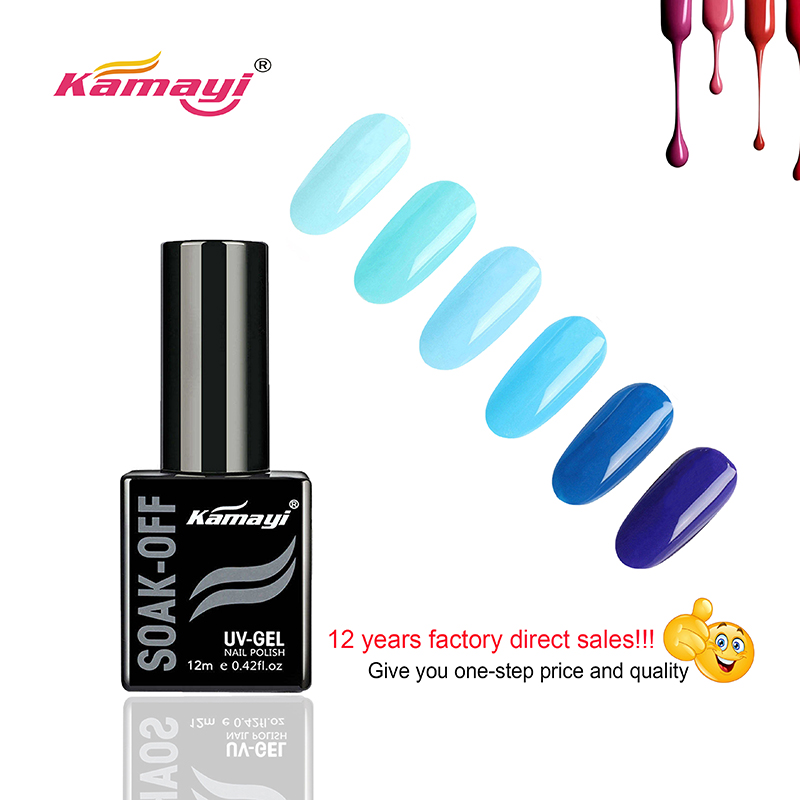 Kamayi nagelprodukter gratis prov Uv gel nagellack svart flaska 12 ml gelpolver