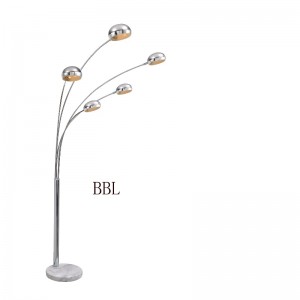 Modern golvlampa med marmorbund