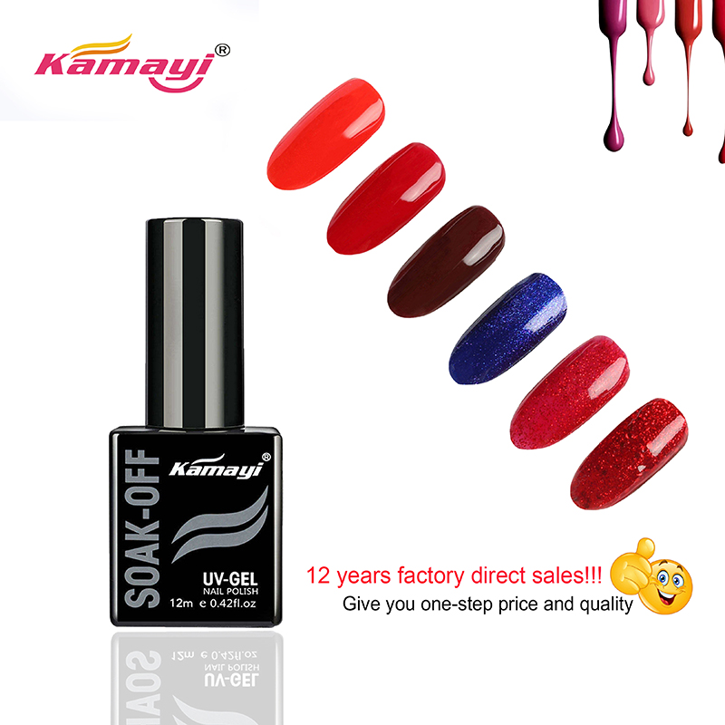 Kamayi 72 färg Högkvalitativ nagellackpolver långvarig skimmer Soak Off gel polsk GP071