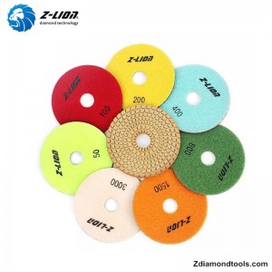 Z-LION ZL-123C Harts våta diamanter flexibla polerunderlag för stenprojekt