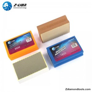 Z-LION ZL-37D Hartspolstkuddar av diamanthand för glas, sten, betong