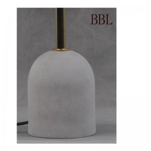 Högspänning LED-bordslampa med betongunderlag