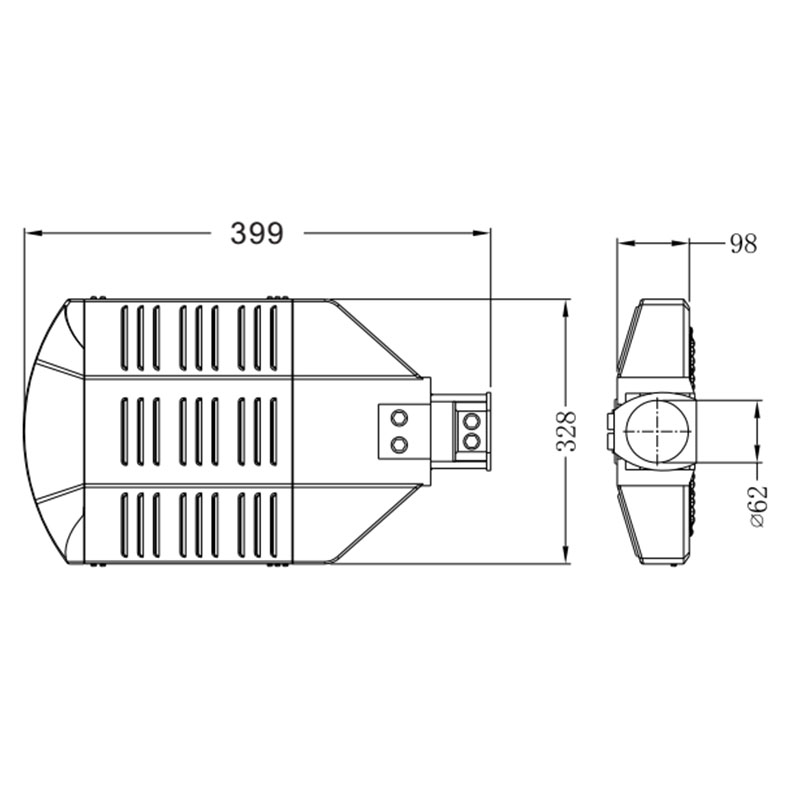 50W klassisk LED-gatubelysning