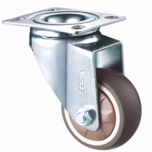 Ljus- kromat hölje med mjukt slitbanehjul TPR