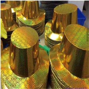 Dekoration av värmepartiet Plast Glitter Paper Top Hat Partihandel
