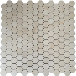 Emperador Light 1x1 Square Mosaic Tile Polished