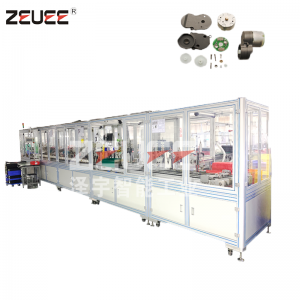 Svepande robotdelar sidoborsthjulssats automatisk monteringsmaskin