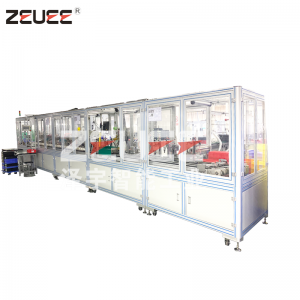 Svepande robotdelar sidoborsthjulssats automatisk monteringsmaskin